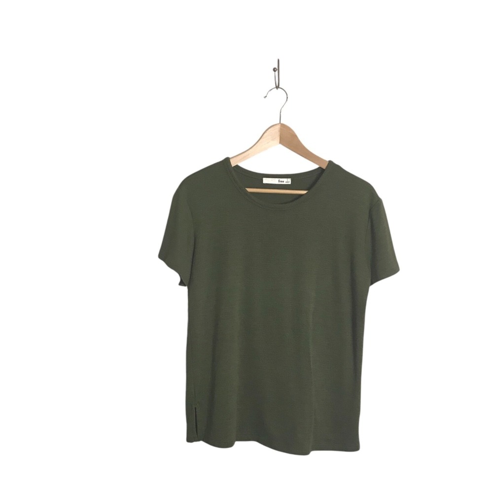 Wildred Free Aritiza Womens Small Forest Green Pullover Top Comfort Staple